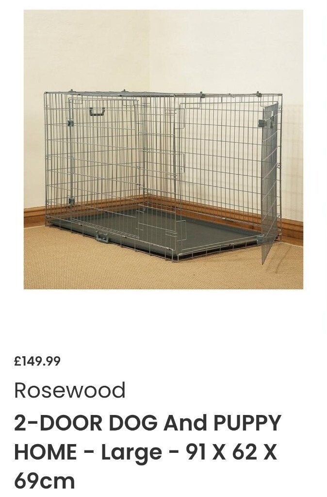 rosewood dog cage large